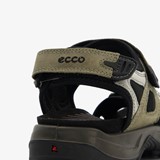 ECCO Off Road leren heren sandalen zwart groen