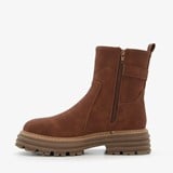 Dames biker boots cognac