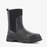 Leren meisjes Chelsea boots zwart