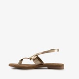 Leren dames sandalen goud