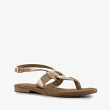 Harper leren dames sandalen goud