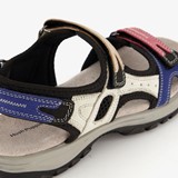 Leren dames sandalen beige roze