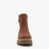 Dames biker boots cognac