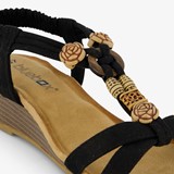 Dames sandalen met lage sleehak