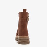Dames biker boots cognac