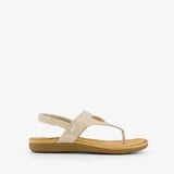 Gevlochten dames sandalen goud