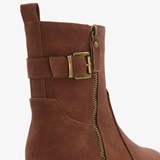 Dames biker boots cognac