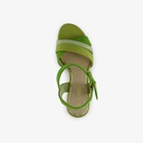 Dames sandalen met hak groen