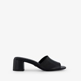 Dames muiltjes met hak zwart