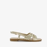 Metallic dames sandalen goud