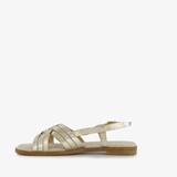 Metallic dames sandalen goud