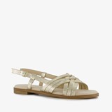 Metallic dames sandalen goud