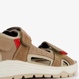 Leren dames sandalen beige