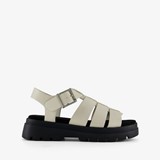 Dames vissers sandalen wit