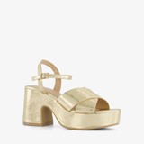 ONLY Shoes dames sandalen met hak goud