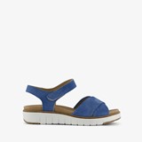 Leren dames sandalen blauw