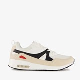Heren sneakers met airzool beige wit