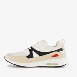 Heren sneakers met airzool beige wit