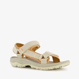 Dames wandelsandalen beige oranje