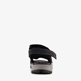 Leren heren sandalen zwart