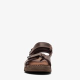 Leren heren sandalen bruin
