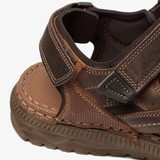 Leren heren sandalen bruin