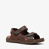 Leren heren sandalen bruin