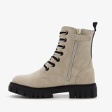 Meisjes veterboots van imitatiesuède