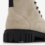 Meisjes veterboots van imitatiesuède