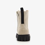 Meisjes veterboots van imitatiesuède