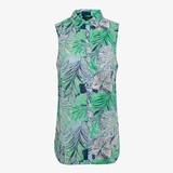 Dames blouse mouwloos met print