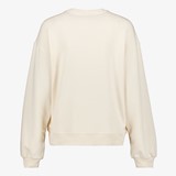 Dames sweater met smiley ecru groen