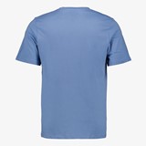 Heren T-shirt met tekstopdruk blauw