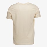 Heren T-shirt met tekstopdruk beige
