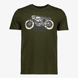 Heren T-shirt met print donkergroen