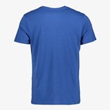 Heren T-shirt met print kobalt blauw