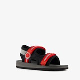 Braqeez jongens watersandalen zwart rood