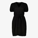 Dames wikkeljurk zwart