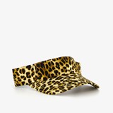 Verstelbare zonneklep met luipaardprint