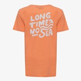 Jongens T-shirt met backprint oranje