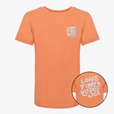 Jongens T-shirt met backprint oranje