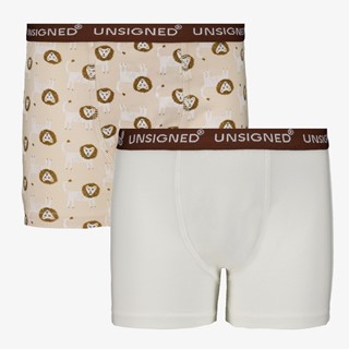 Unsigned 2-pack jongens boxershorts leeuw