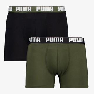 Puma Everyday Basic Boxer 2 pack groen zwart