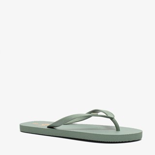 Dames teenslippers donkergroen