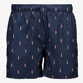 Osaga heren zwemshort met print donkerblauw