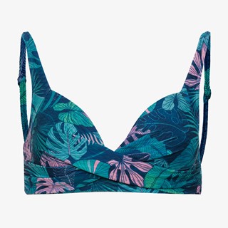 Osaga voorgevormde dames bikinitop print blauw
