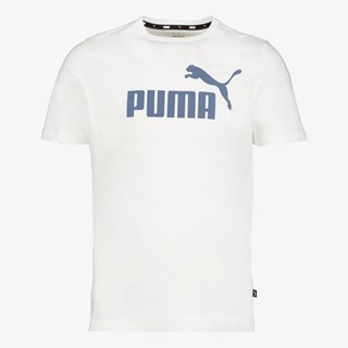 Puma ESS+ 2 Col Logo heren T-shirt wit