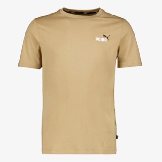 Puma ESS+ Col Small Logo heren T-shirt beige online bestellen | Scapino