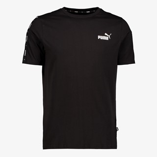 Puma ESS+ Tape heren T-shirt zwart
