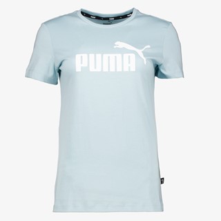 Puma Essential Logo dames sport T-shirt blauw